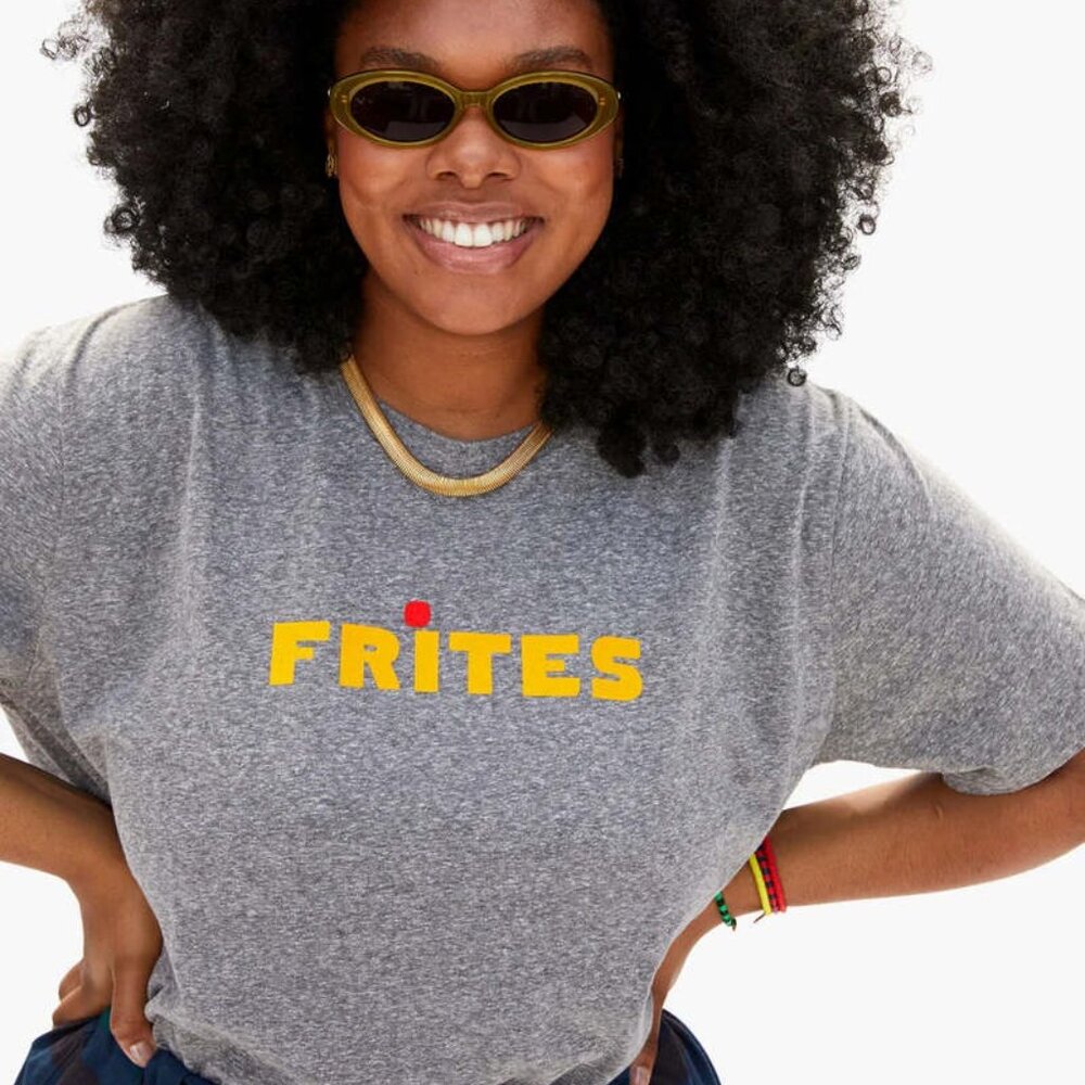 Clare V. "Frites" Tee, Sz Small